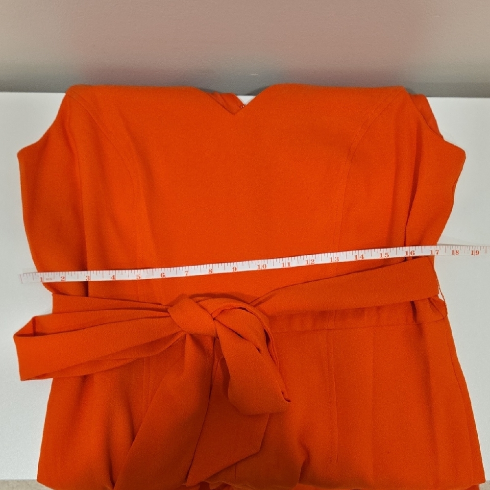 INC International Concepts Vivid Orange Jumpsuit **NWOT** - Picture 6 of 8